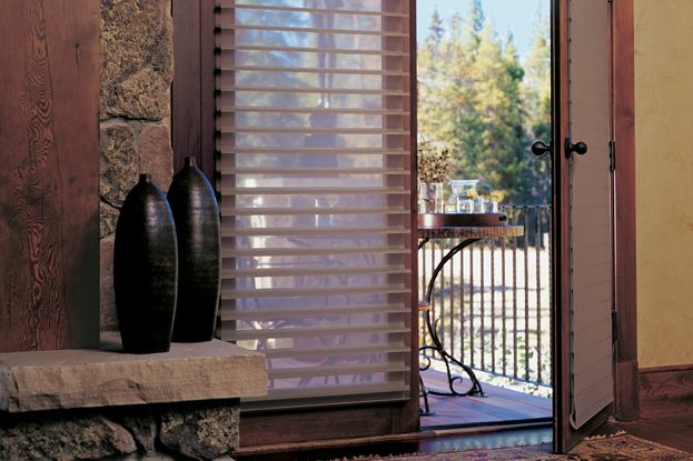 Window Treatments for French Doors: Silhouette® window shades